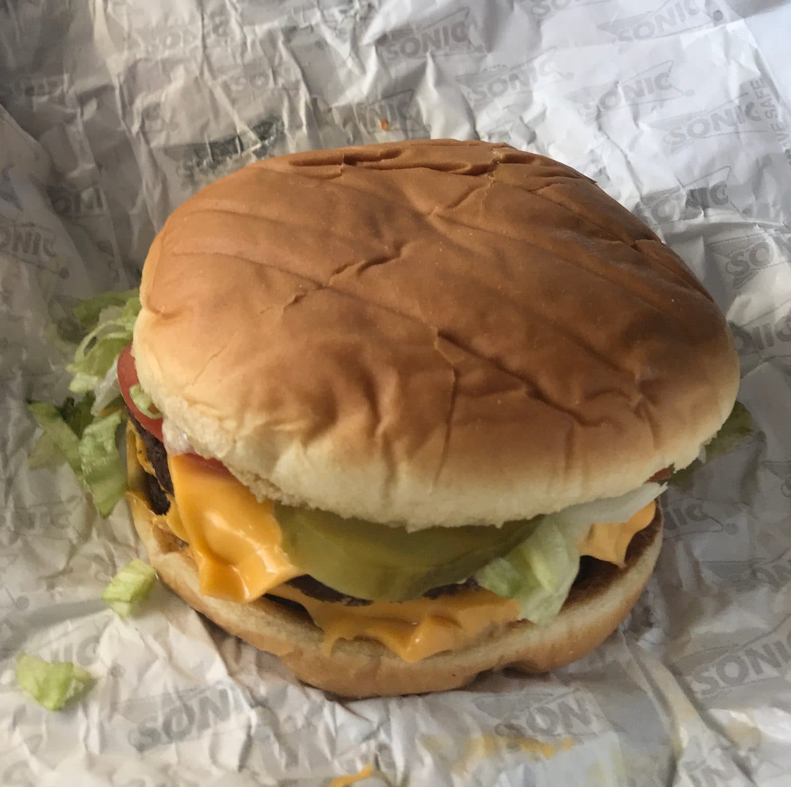 Triple Cheeseburger (with grilled onions)
